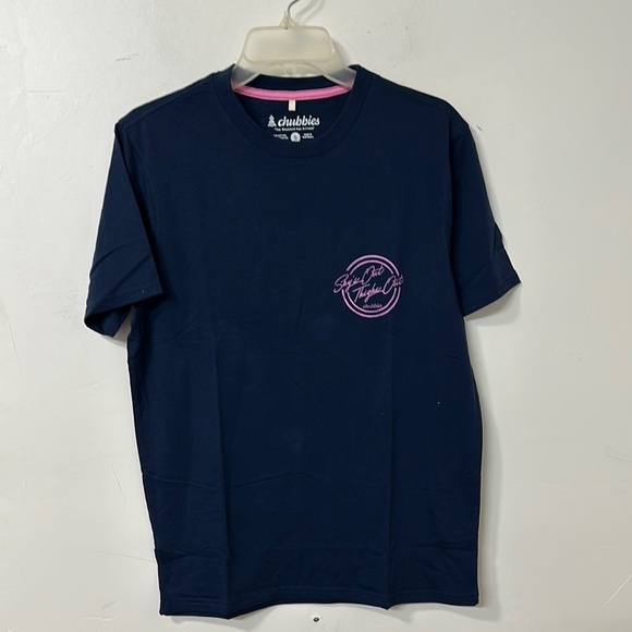 Chubbies Men's Navy Blue T-Shirt - Picture 1 of 3